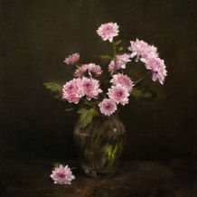 Pink Chrysanthemums - James Cowper